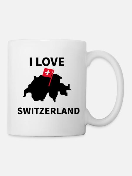 Switzerland my love - Tasse - Weiß