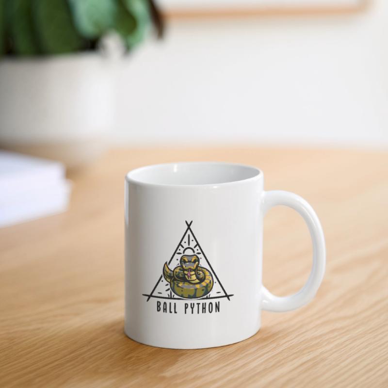 Ball Python Snake Propriétaire Mignon Pet Snake Mug blanc