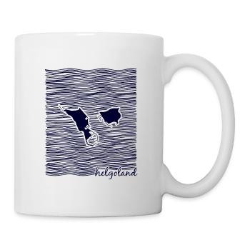 Helgoland, Schleswig-Holstein/Deutschland, Nordsee - Tasse - Weiß - Rechts