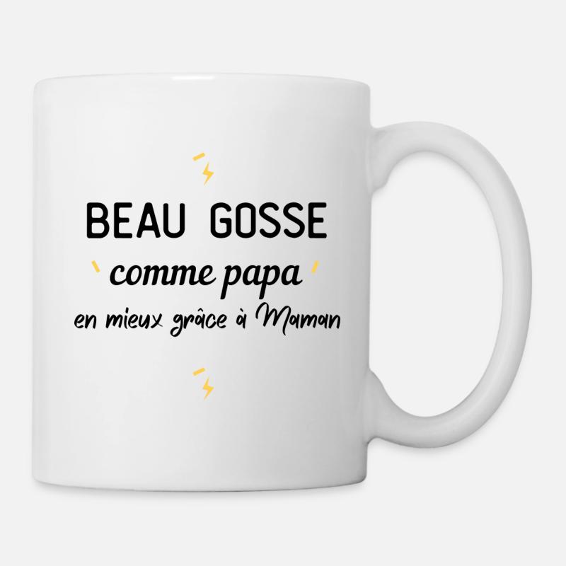 cadeau Beau Gosse Comme Papa - Mug blanc - blanc