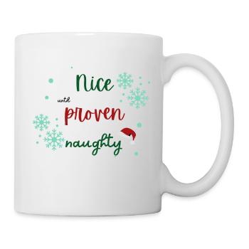 Nice until proven naughty Christmas sweater - Mug - white - Right