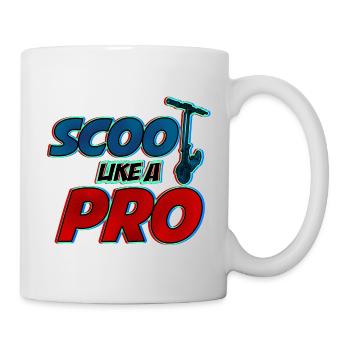 Scoot comme un Pro! Cadeau cool pour les scooters cascadeurs - Mug blanc - blanc - Droite