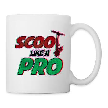 Scoot comme un Pro! Cadeau cool pour les scooters cascadeurs - Mug blanc - blanc - Droite