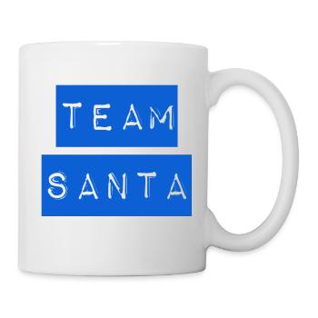 TEAM SANTA +++ Merry Christmas, X-Mas, Weihnachten - Tasse - Weiß - Rechts