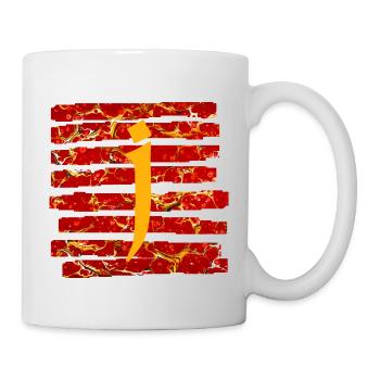Bandes E 232 J - Mug blanc - blanc - Droite