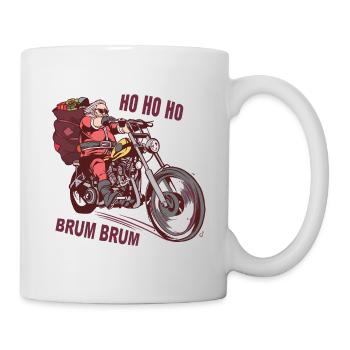 Santa Biker Christmas Costume for Bikers - Mug - white - Right