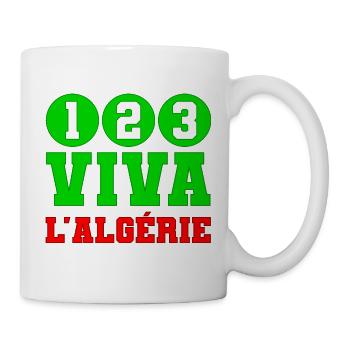 1,2,3 viva l'Algérie - Mug blanc - blanc - Droite