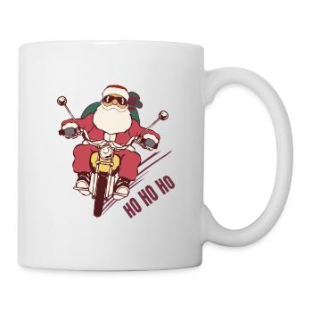 Santa Biker Christmas Costume for Bikers - Mug - white - Right