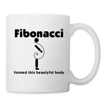 This beautiful Fibonacci body - Mug - white - Right
