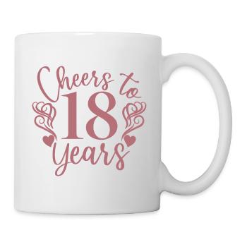 Vive le 18e anniversaire de 18 ans - Mug blanc - blanc - Droite