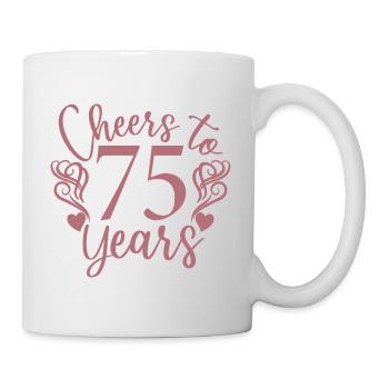 75th Birthday Women Her Birthday Girl 75 Years Old - Mug - white - Right