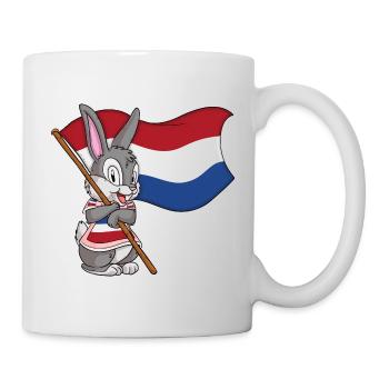 Dutch Rabbit / Dutch Flag - Mug - white - Right