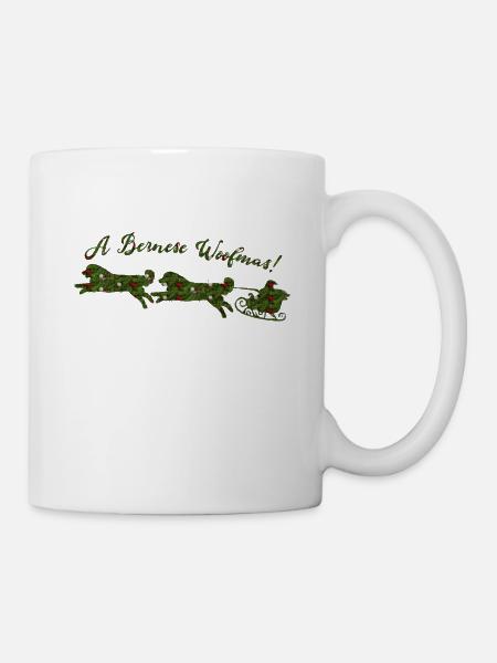 Berner Sennenhund Weihnachten - Tasse - Weiß