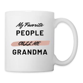 Drôle Mes gens préférés m’appellent Grand-mère Design - Mug blanc - blanc - Droite