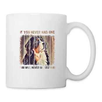 Berner Sennenhund - Tasse - Weiß - Rechts