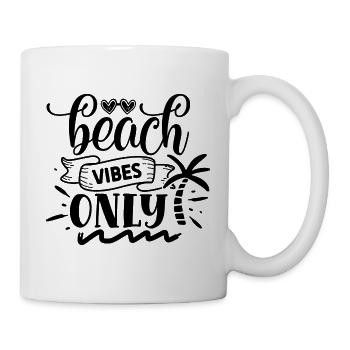 Ambiance de plage uniquement - Mug blanc - blanc - Droite