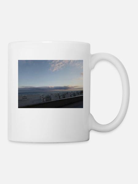 ostsee am abend - Tasse - Weiß