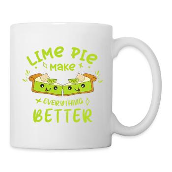 Le gâteau au citron vert rend tout meilleur - Mug blanc - blanc - Droite