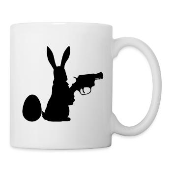 Bad Easter with Easter Egg Funny - Mug - white - Right