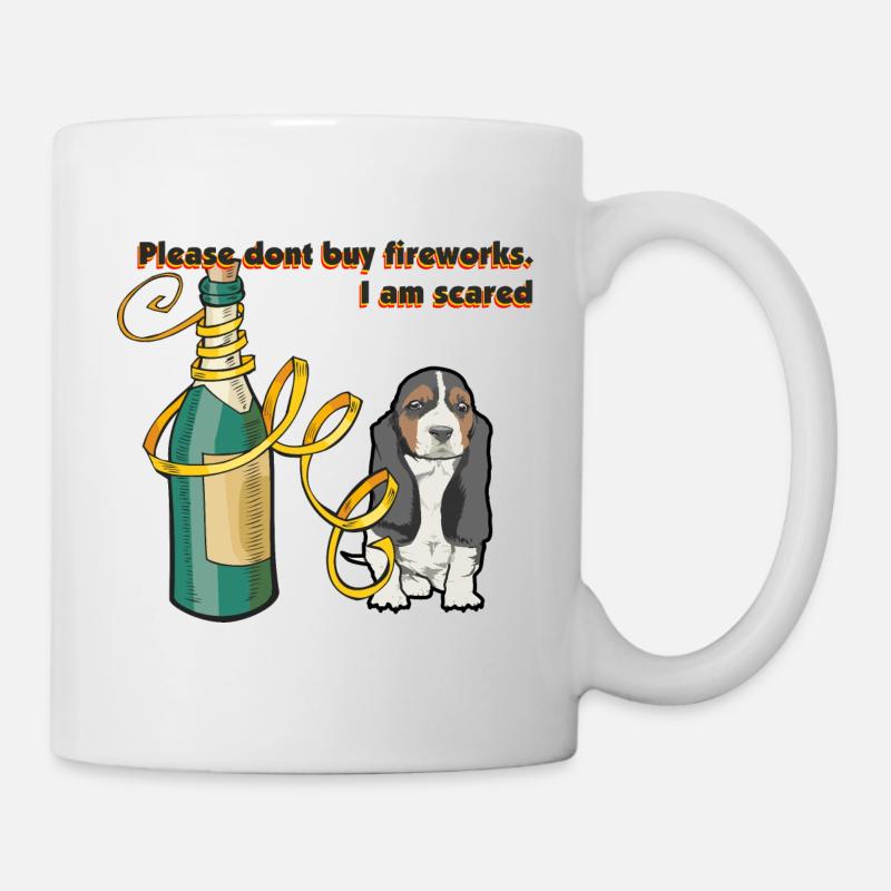 Please don´t buy fireworks - i am scared - Mug - white