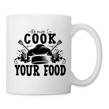 Chef Chef Chef Cuisine Drôle de dicton - Mug blanc - blanc - Droite