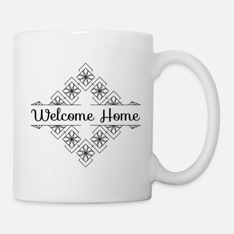 Bienvenue à la maison - Mug blanc - blanc