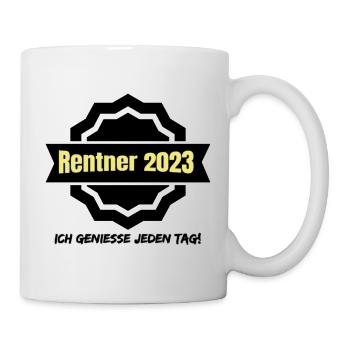Rentner 2023 - Tasse - Weiß - Rechts