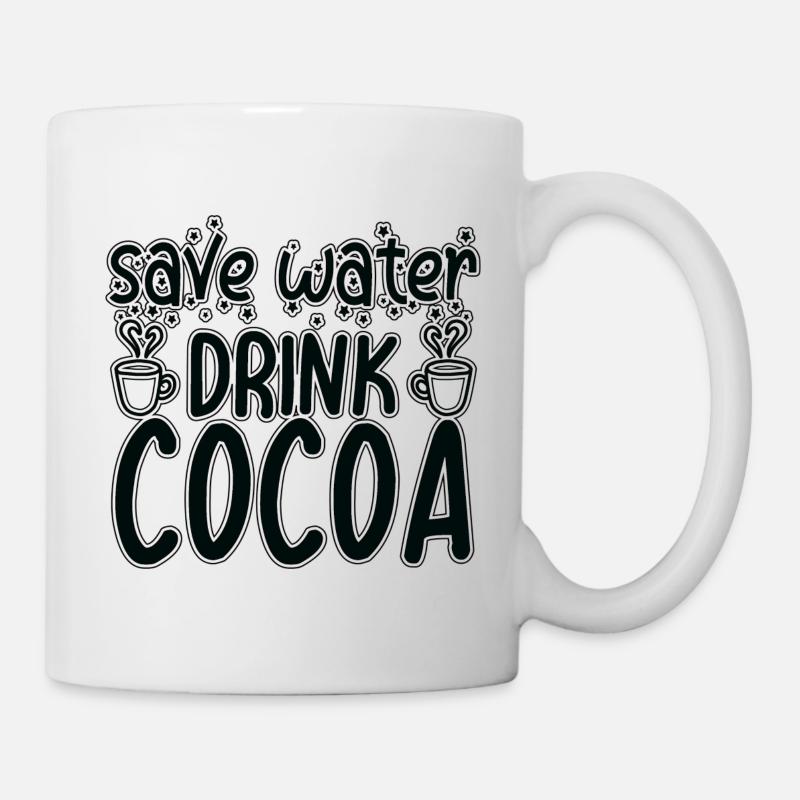Save Water Drink Cacao - Mug blanc - blanc