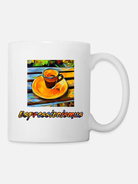 Expressionismus Espresso ergibt Espressionismus - Tasse - Weiß