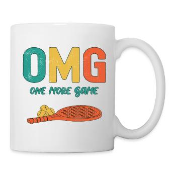 Phrases de padel amusantes OMG Un jeu de plus - Mug blanc - blanc - Droite