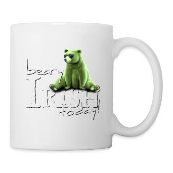 Beary Irish Today Green Bear St Patrick's Day - Mug - white - Right