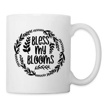 Bénissez mes fleurs - Mug blanc - blanc - Droite