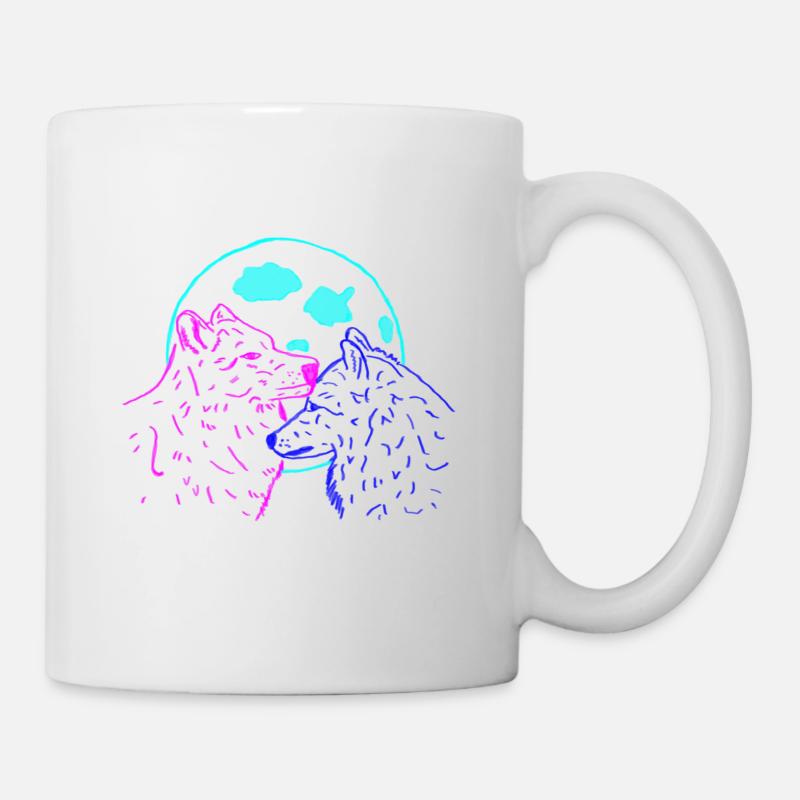 Wolves Moon - Mug - white