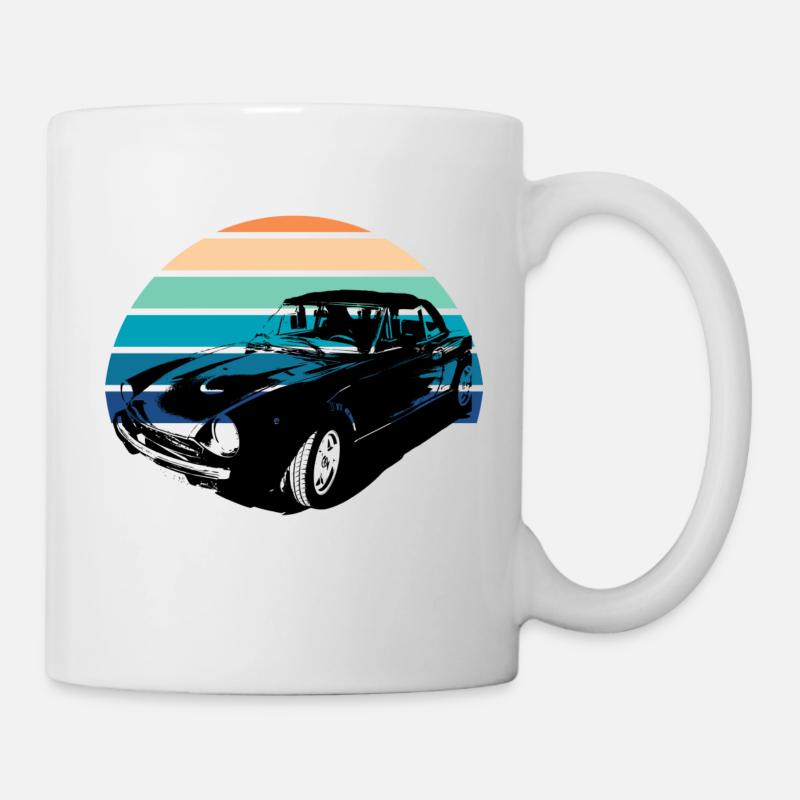 alter Oldtimer - Tasse - Weiß