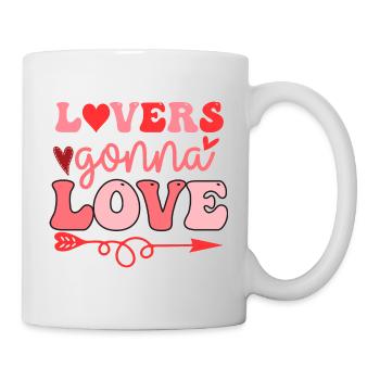 Lovers Gonna Love - Tasse - Weiß - Rechts
