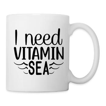 J’ai besoin de vitamine mer - Mug blanc - blanc - Droite