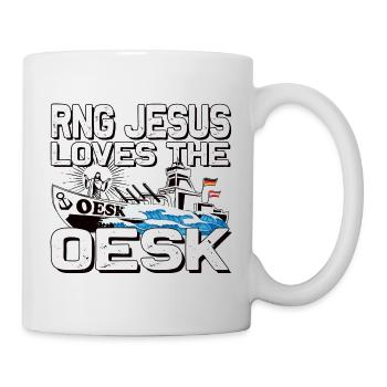 Warship OESK Design - Gaming Marine Clan Team - Tasse - Weiß - Rechts