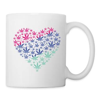 A heart of weed - Mug - white - Right