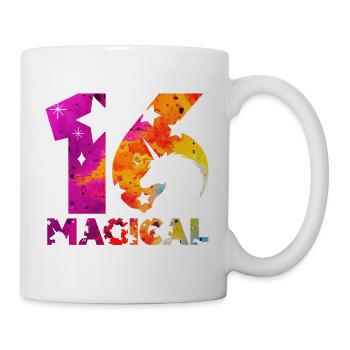 MAGICAL 16. GEBURTSTAG EINHORN - Tasse - Weiß - Rechts