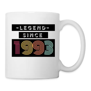 Neon Birthday Vintage - Tasse - Weiß - Rechts