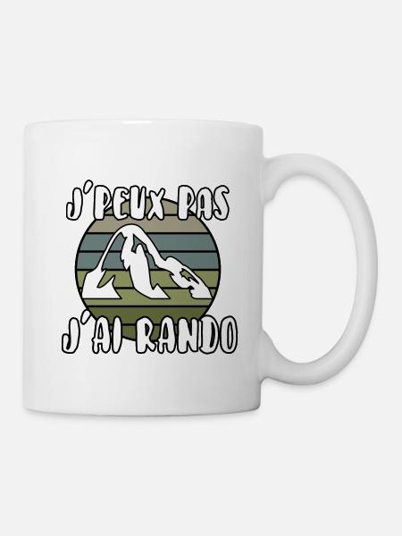 J’peux pas j’ai rando - Mug blanc - blanc