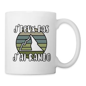 J’peux pas j’ai rando - Mug blanc - blanc - Droite