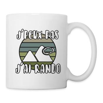 J’peux pas j’ai rando - Mug blanc - blanc - Droite