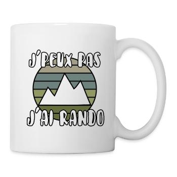 J’peux pas j’ai rando - Mug blanc - blanc - Droite