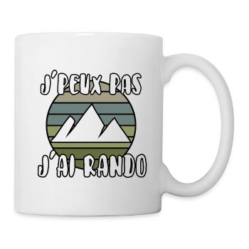 J’peux pas j’ai rando - Mug blanc - blanc - Droite