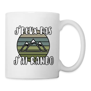 J’peux pas j’ai rando - Mug blanc - blanc - Droite