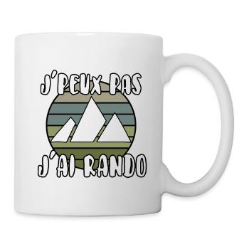 J’peux pas j’ai rando - Mug blanc - blanc - Droite