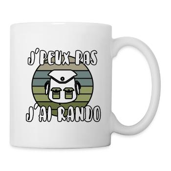 J’peux pas j’ai rando - Mug blanc - blanc - Droite