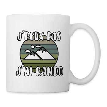 J’peux pas j’ai rando - Mug blanc - blanc - Droite