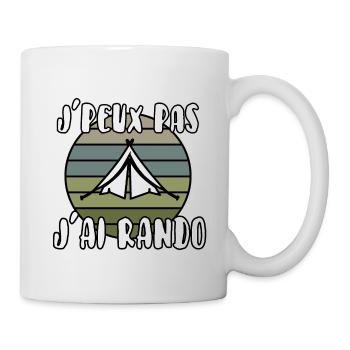 J’peux pas j’ai rando - Mug blanc - blanc - Droite